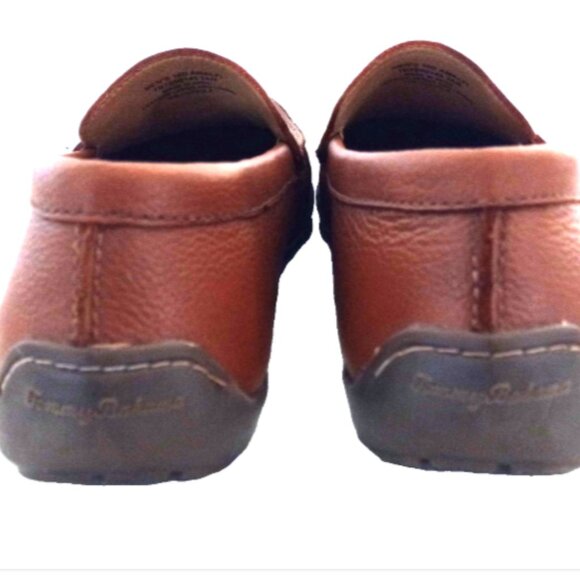 NEW Tommy Bahama Amalfi Mens 10D Tan Brown Leather Moccasin Loafers TB7S00145 main image 4